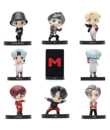 Pack complet Figurine BTS TinyTan Mini les ctes