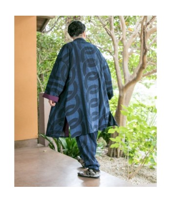 Quimono Haori Masculino Azul Dans la société mordern