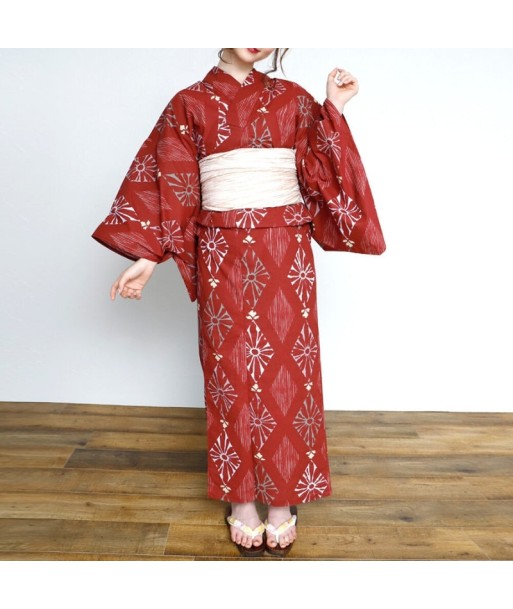 Quimono Japonês para Mulher Vermelho pas cher 