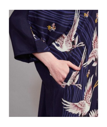 Vestido Guindaste Japonês brillant des détails fins