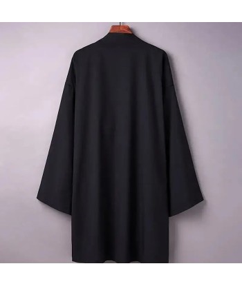 Poncho de kimono japonês monocromático para homens e mulheres, jaqueta Dans la société mordern