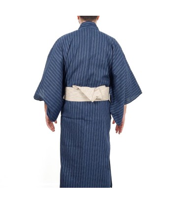 Yukata japonês listrado azul Comment ça marche