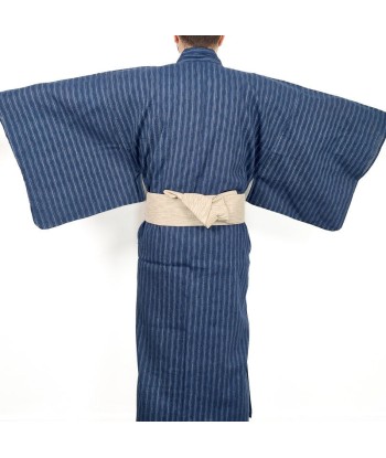 Yukata japonês listrado azul Comment ça marche