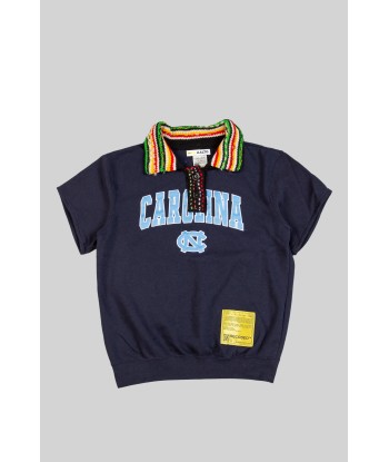 Knit Polo Collar Varsity Sweatshirt chez Cornerstreet bien 