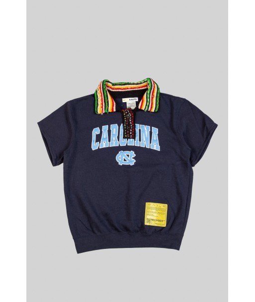 Knit Polo Collar Varsity Sweatshirt chez Cornerstreet bien 