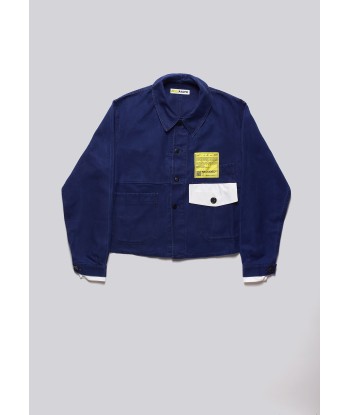 Cropped Worker Blue Jacket meilleur choix