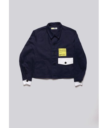 Cropped Worker Blue Jacket Profitez des Offres !