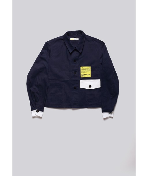 Cropped Worker Blue Jacket Profitez des Offres !