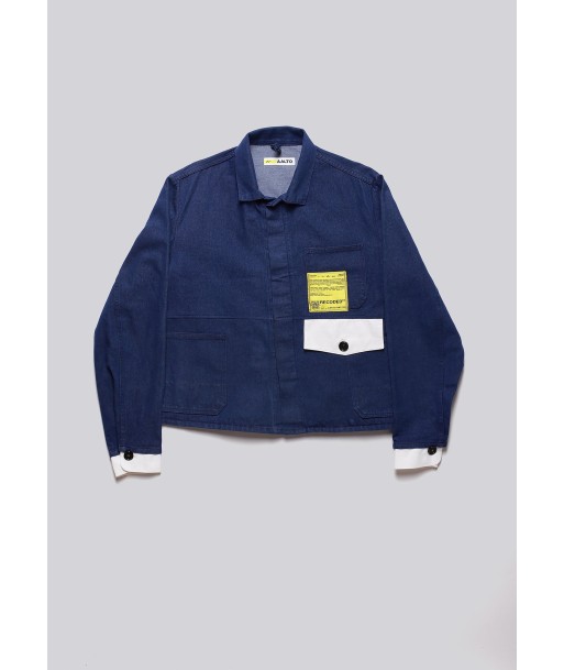 Cropped Worker Blue Jacket d'Europe débarque