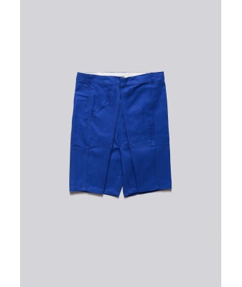 Worker Blue Front Pleat Shorts en stock