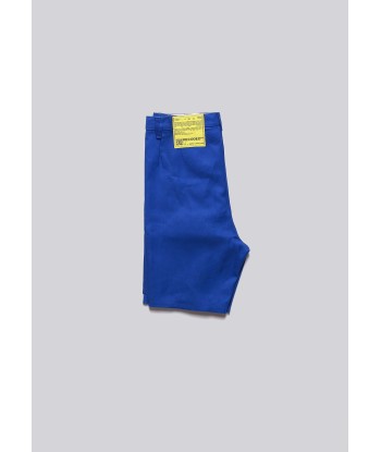 Worker Blue Front Pleat Shorts en stock