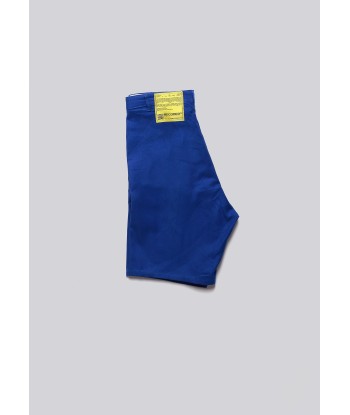 Worker Blue Front Pleat Shorts Paris Déstockage Promo