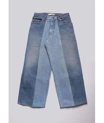 Large Biais Cut Split Denim d'Europe débarque