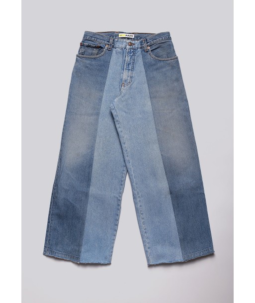 Large Biais Cut Split Denim d'Europe débarque