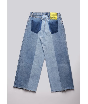 Large Biais Cut Split Denim d'Europe débarque