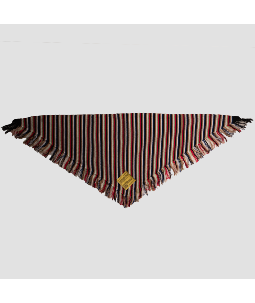 HAND KNIT STRIPE BANDANA SCARF livraison et retour toujours gratuits