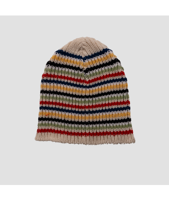 CHUNKY HAND STRIPE KNIT STRIPE BEANIE Venez découvrir notre 