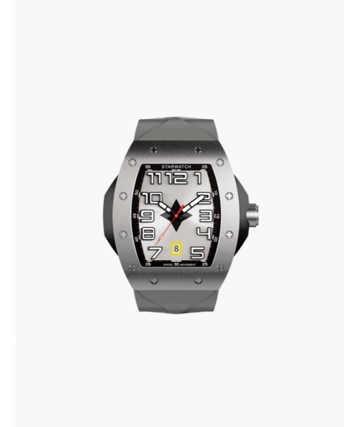 STARWATCH ASHTON ABG, MOUVEMENT SUISSE À QUARTZ MONTRE ACIER, FOND BLANC ET BRACELET GRIS ouvre sa boutique