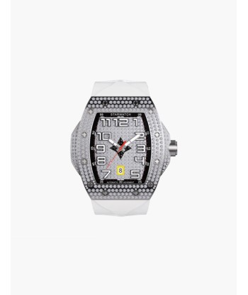 STARWATCH ALDEN III S3B, MOUVEMENT AUTOMATIQUE MONTRE TOUT EN DIAMANT ET BRACELET BLANC est présent 