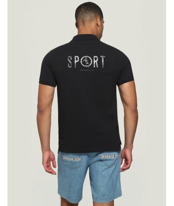 MEN_S POLO SHIRT WITH RAISED PRINT brillant des détails fins