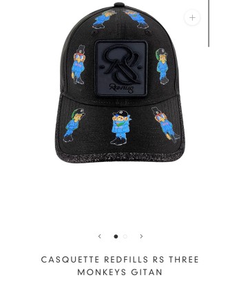 Casquette REDFILLS three monkeys gitan offre 