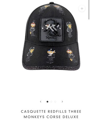 Casquette REDFILLS three monkeys corse basket pas cher