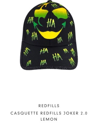 Casquette REDFILLS joker lemon prix