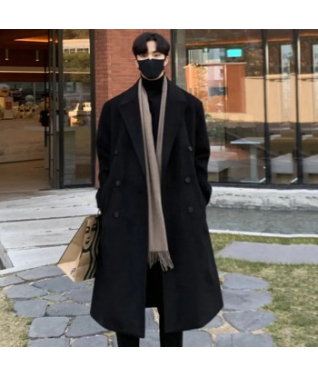 Long Manteau Noir Korean une grave pollution 