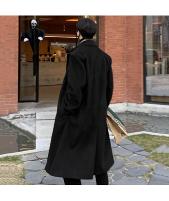 Long Manteau Noir Korean une grave pollution 