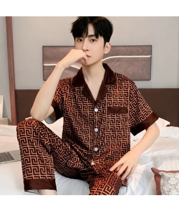 Pyjama Korean Homme Marron Voir les baskets